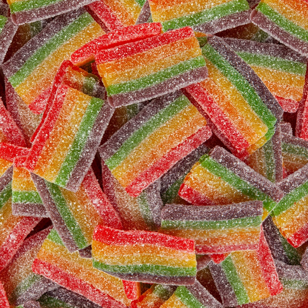Sour Rainbow Belt Bites – 4 oz
