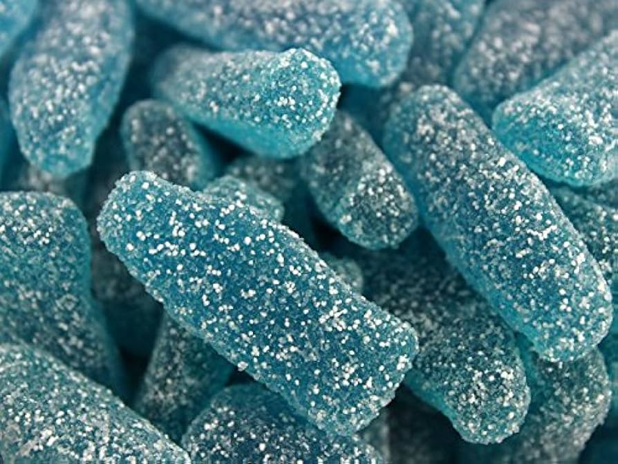 Sour Blue Raspberry Bottle Gummies – 4 oz Bag