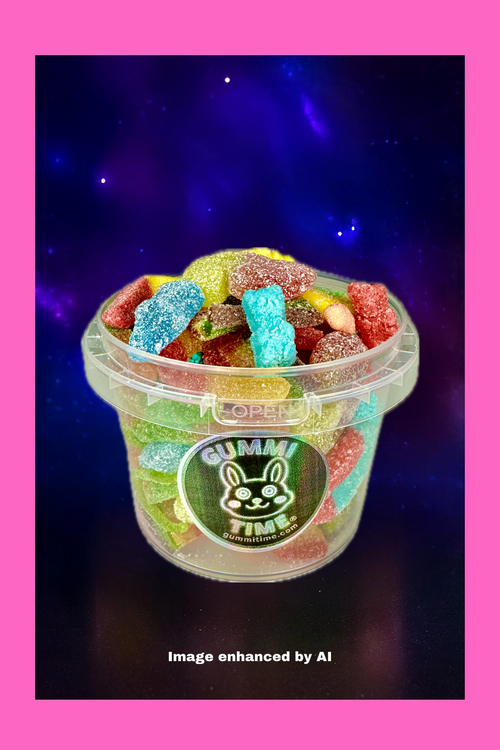 1LB Sour Gummi Mix Bucket