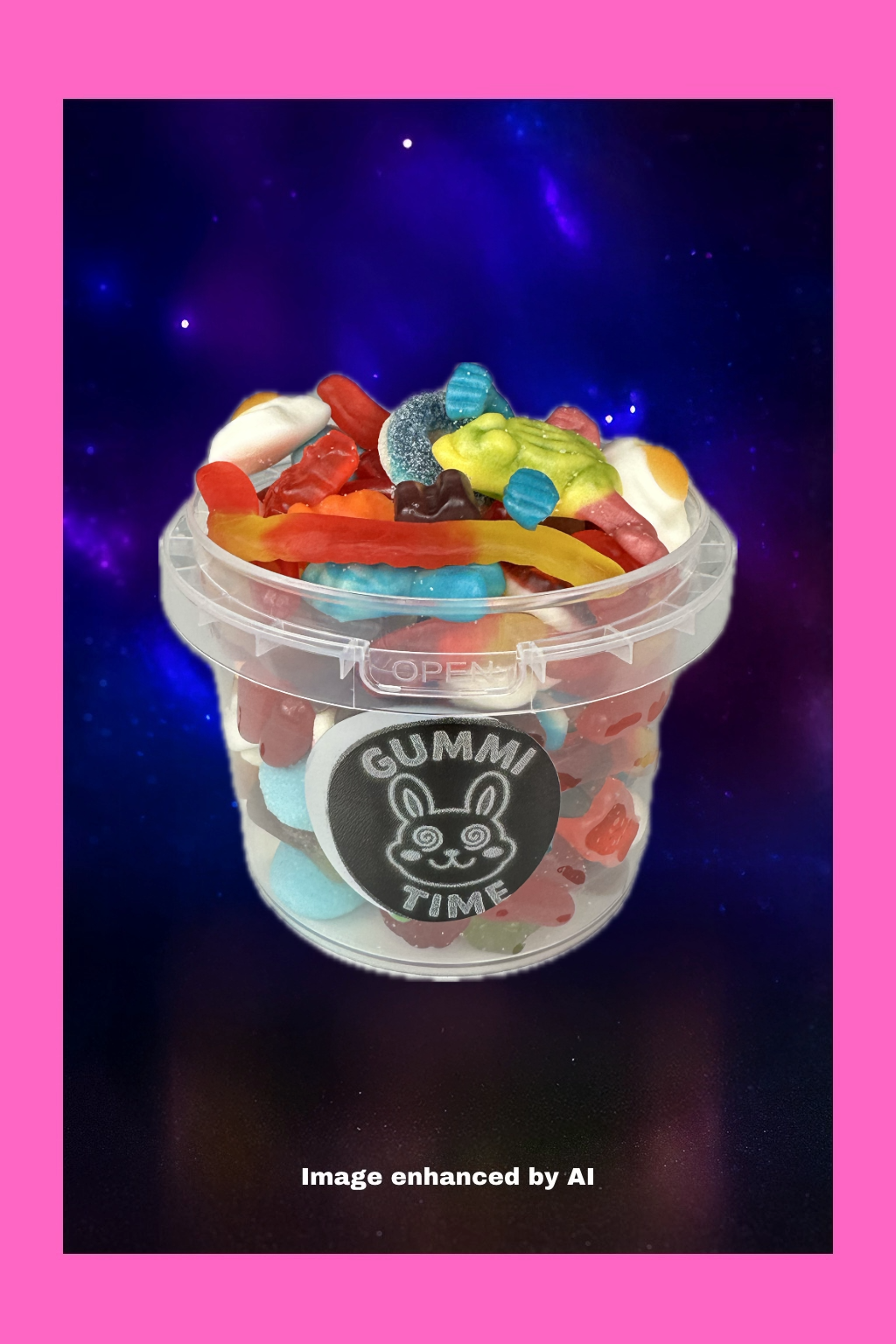 1 LB Sweet Gummi Mix Bucket
