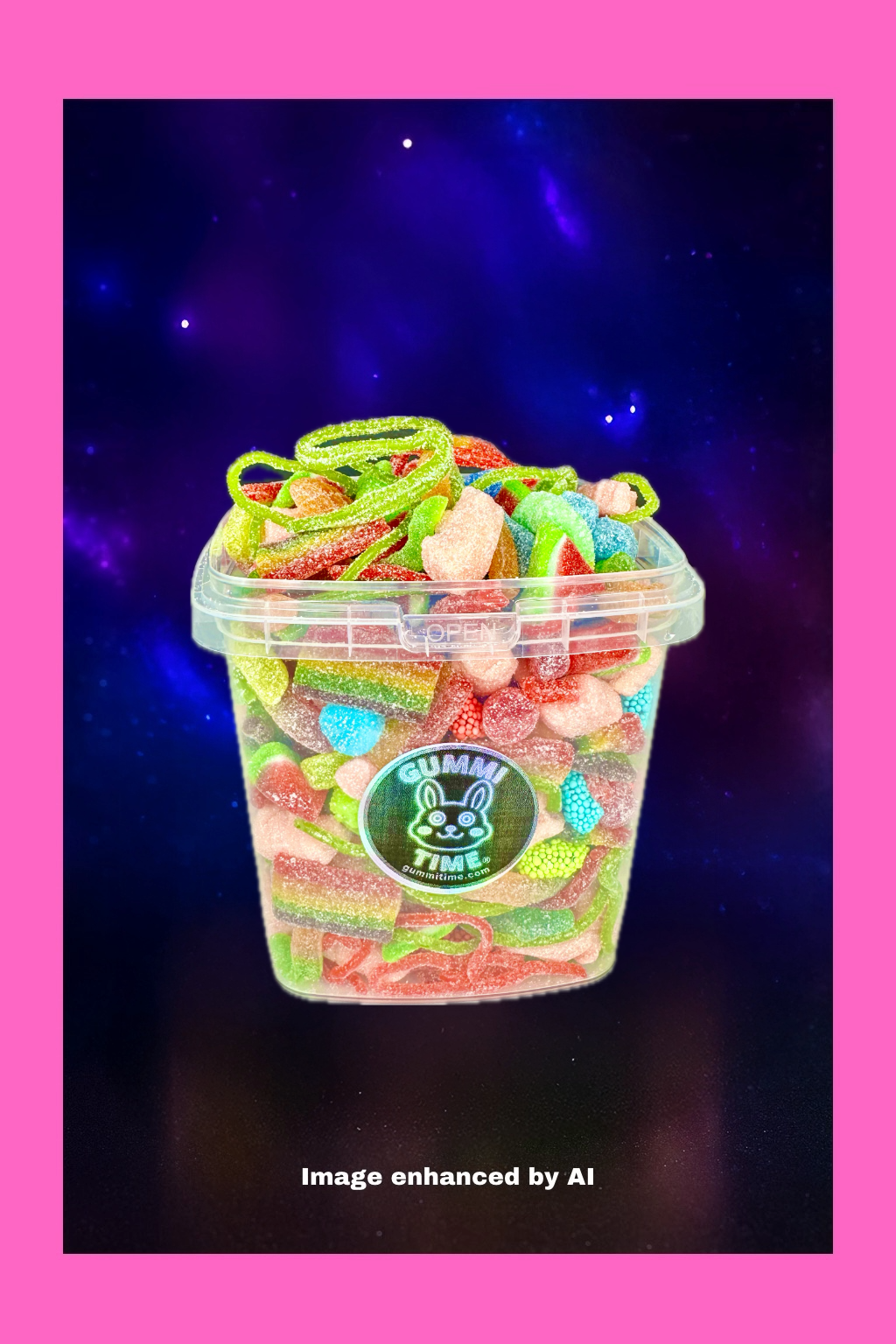 4 LB Sour Gummi Mix Tub