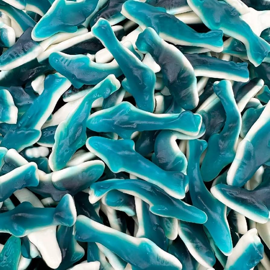 Blue Rasberry Sharks – 4 oz bag