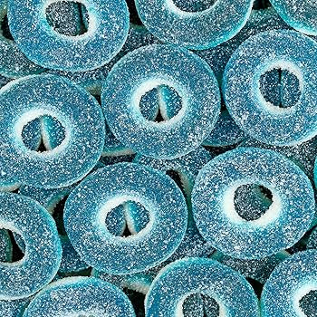 Blue Raspberry Rings – 4 oz bag