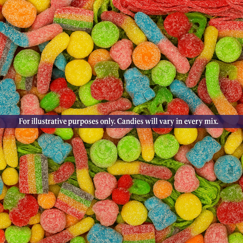 1LB Sour Gummi Mix Bucket