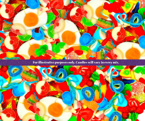 1 LB Bag Mystery Sweet and Sour Gummy Mix