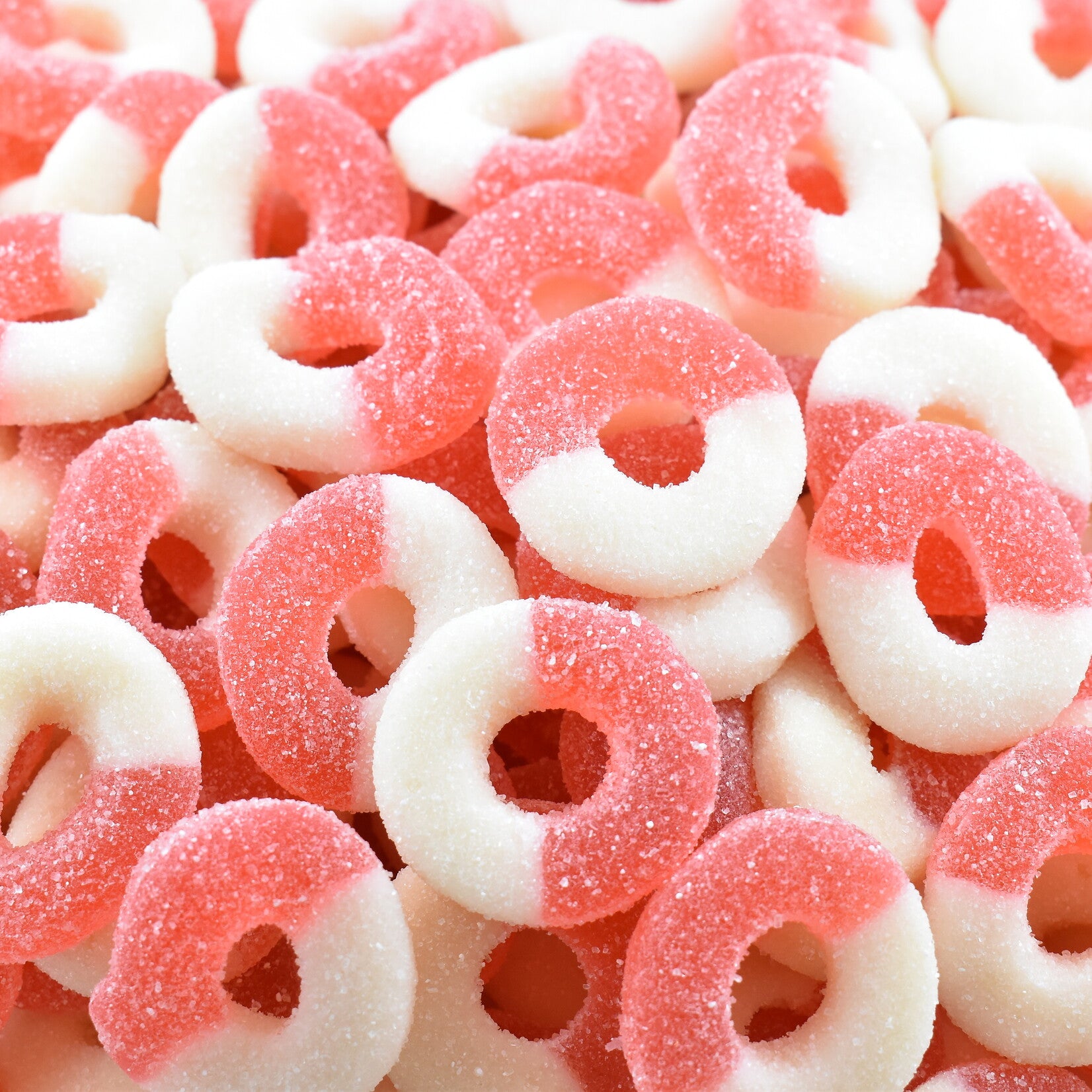 Gummi Watermelon Rings 4 oz bag